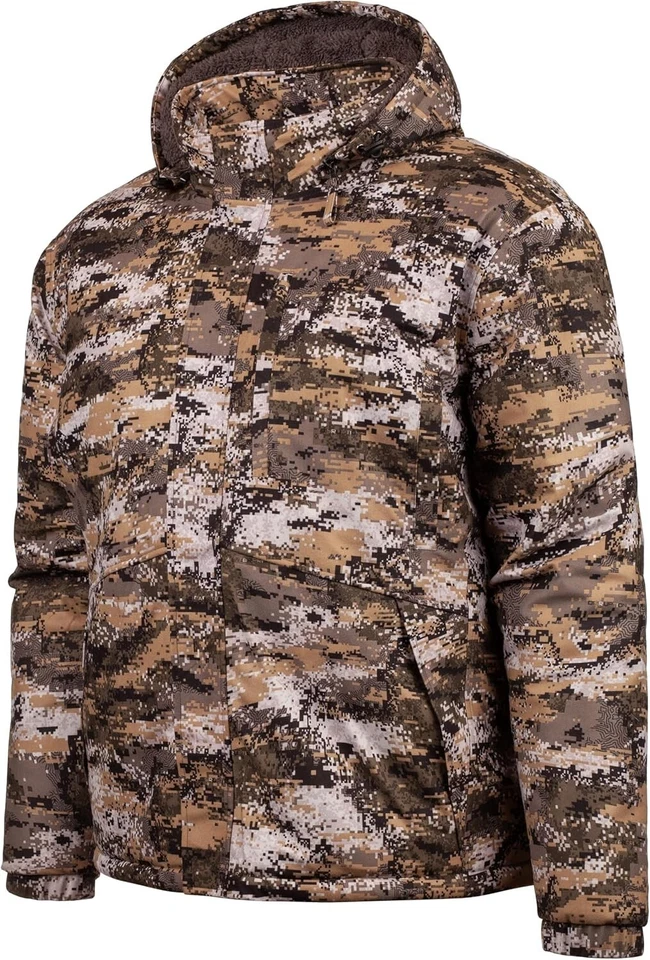 Chaqueta parka impermeable de peso pesado Huntworth Fairbanks para hombre, camuflaje de interrupción Foto 2 de 4