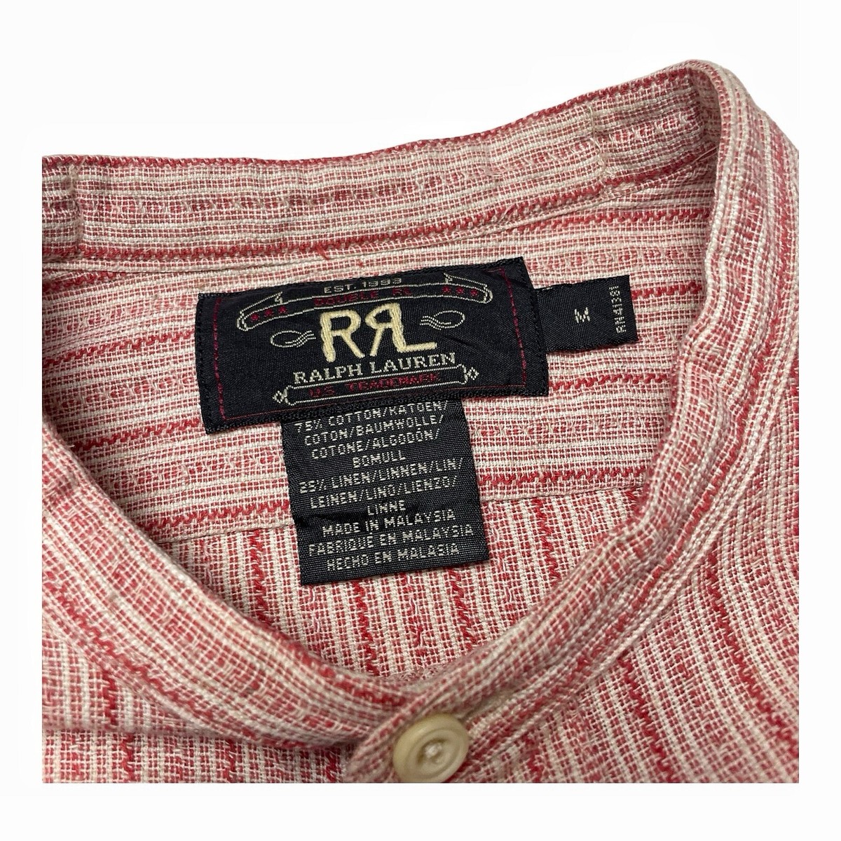 Vintage RRL Ralph Lauren Double RL Vintage Work Shirt Striped
