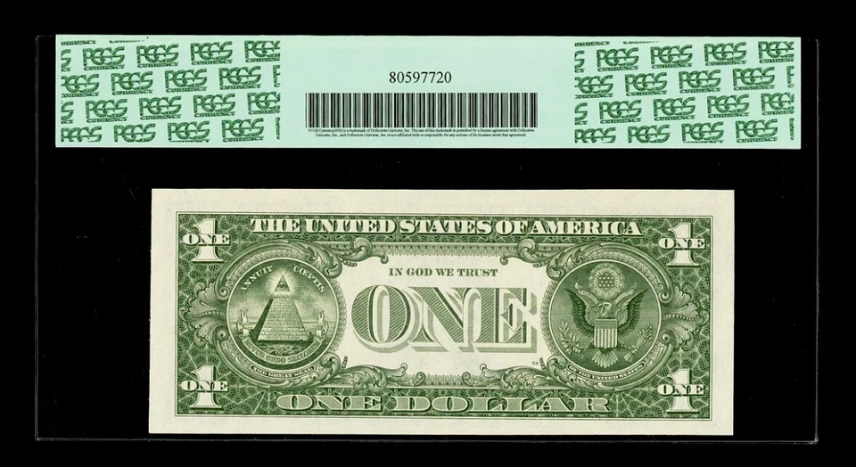 1981 A $1 Dollar Low Serial Number G00000220* Star Note FRN Chicago PCGS 64 PPQ - Image 2 of 2