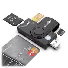USB Smart Card Reader DOD Military USB Cac Memory Card Reader SDHC/SDXC/SD Card