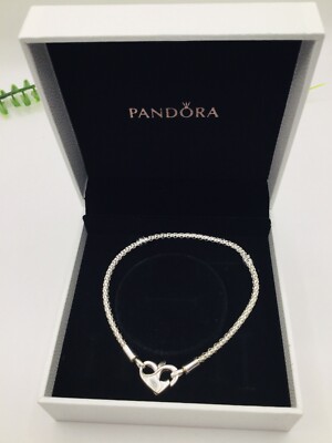 Genuine New Pandora 925 Sterling Silver Studded Chain Charm