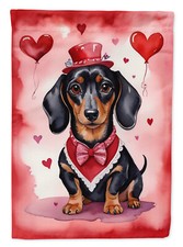 Dachshund My Valentine Flag
