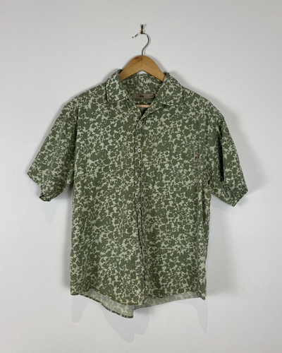 Stussy - Size M - Men’s Short Sleeve Button Up - Casual Button Down Shirt - Camo