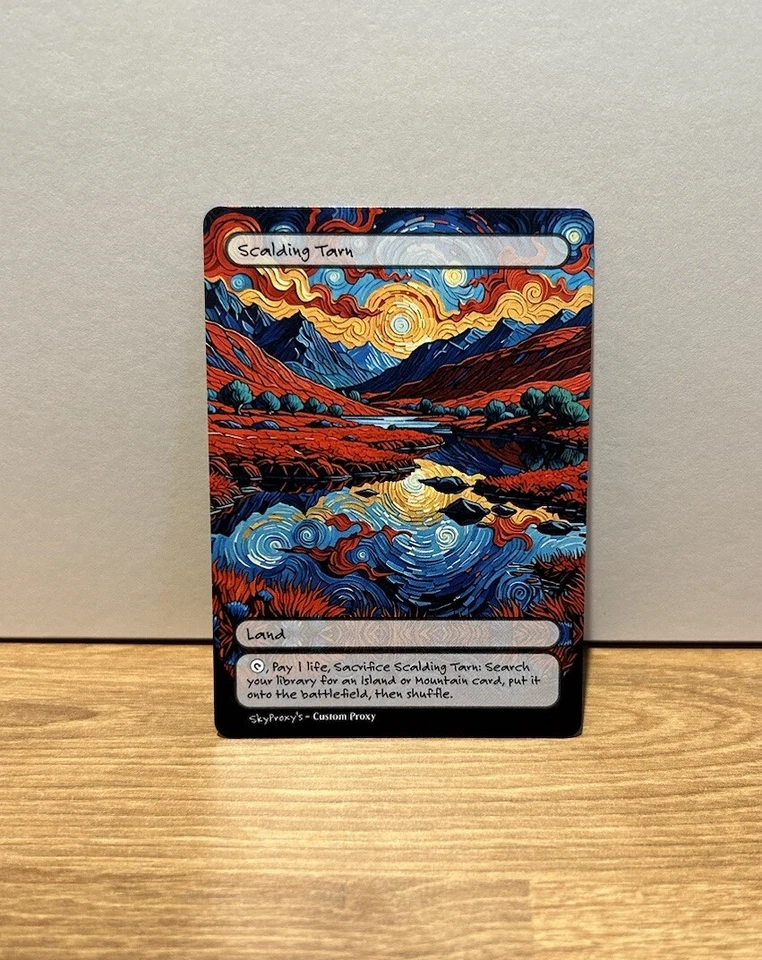 Fetch Land Set - Altered Art Custom MTG - Van Gogh Style - All 10! - Image 4 of 4