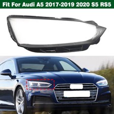 Right Headlight Headlamp Lens Cover Shell+Glue For Audi A5 2017-2019 2020 S5 RS5