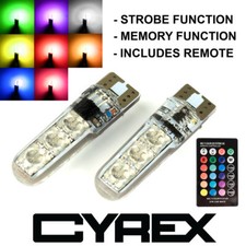 2x Cyrex Strobe Led Light Bulbs Interior Replacement Bulb Dome Map Lite T10 B1