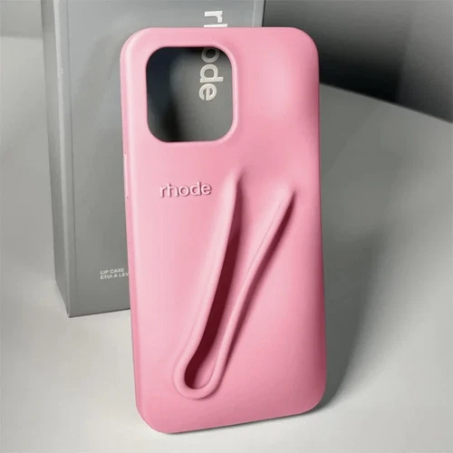 Neuer Lippenstift, Lipgloss, Silikon Handyhülle,Rhode Beauty,geeignet für iPhone - Bild 3 von 29