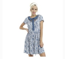 Dr. Who BBC Blue Dress in Excellent Condition Sz M Doctor Who Hot Topic Ex