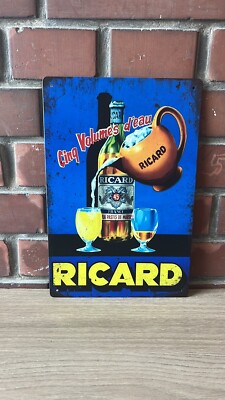 PLAK2L Plaque Métal Vintage 'Prière De L'APÉRO' Rétro Humour - 30x20 Cm Idéale Pour Cuisine Bar Cave