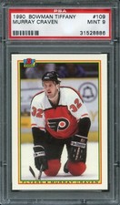 1990 BOWMAN TIFFANY #109 MURRAY CRAVEN PSA 9 MINT RARE POP 1