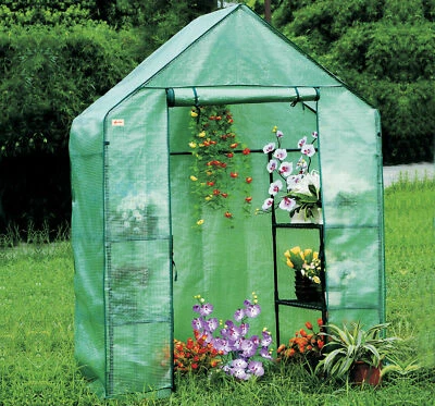 EcoPro 143 x73 x 195cm Walk-in Tunnel Greenhouse PE Cover Plant Garden Shade - Picture 1 of 9