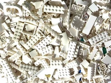 White Bulk LEGO Lot of 210 Random Parts Bricks Plates Studs Specialty Pieces