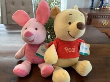 Disney Baby Winnie The Pooh  Piglett 13  Plush Rattle Crinkle  s NWT Baby Soft 