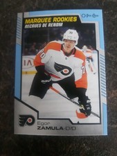 2020-21 O-Pee-Chee Marquee Rookies Blue Border Egor Zamula RC Card# 617