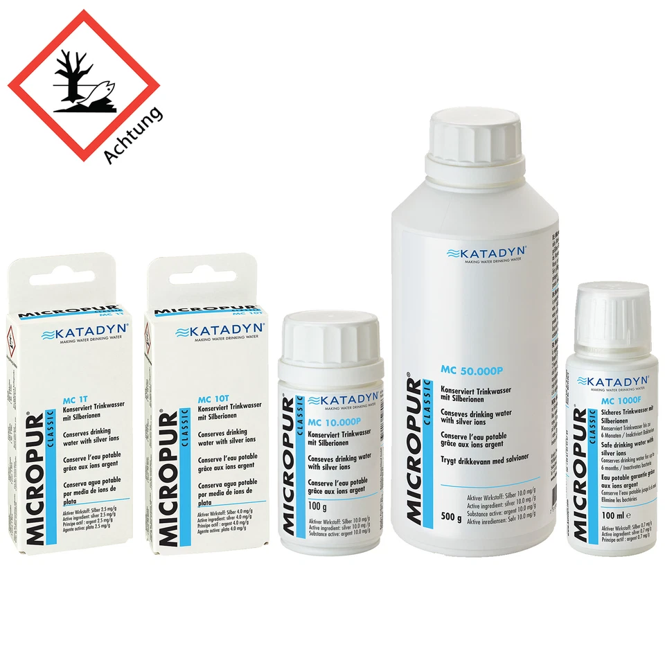 Katadyn Micropur Classic Wasseraufbereitung Konservierung Camping Outdoor Silber