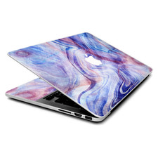 Skin Wrap for MacBook Pro 15 inch Retina Purple Marble Pink Blue Swirl