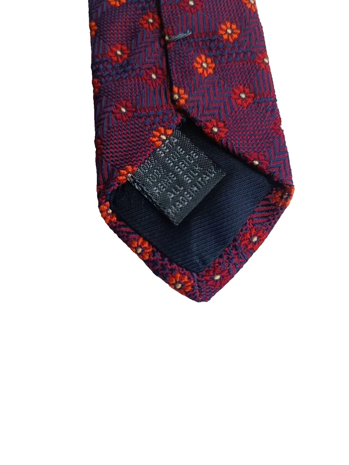 CRAVATTA DANIEL HECHTER SETA MADE IN ITALY SOIE SEIDE SEDA UOMO SILK TIE - Imagen 3 de 4