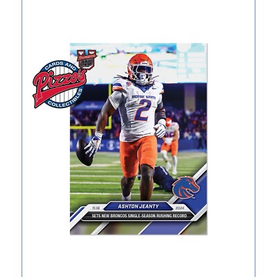Ashton Jeanty Boise State Rush Record 2024 Bowman U NOW Football Card 43 In Hand