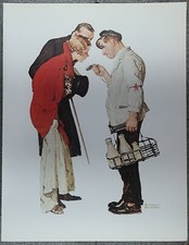 Norman Rockwell 50 Favorites 1935 Poster 'The Milkman & Young Couple'