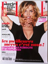 Elle du 11/01/2013; Les secrets d'Eva Herzigova/ Mode classe neige/ Biel Jessica