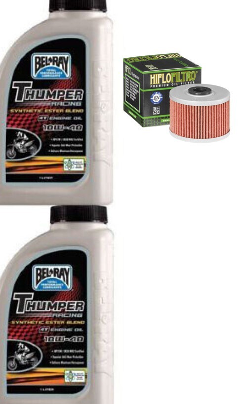 Oil Change Kit Bel Ray & HiFlo Oil Filter Kawasaki KFX 450R 200820014