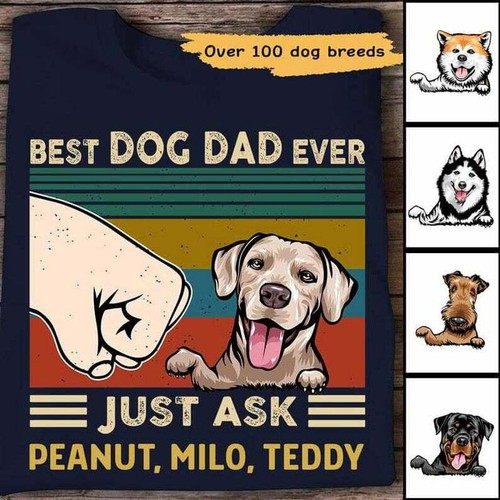 T-Shirt Best Dog Dad Shirt 