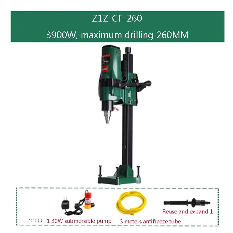 Máquina de perforación de agua Z1Z-CF-260 Herramienta de perforación de diamante Taladro de ingeniería 220V Foto 4 de 4