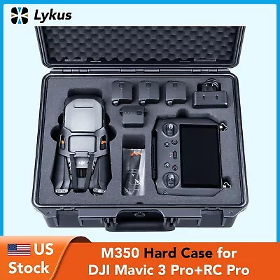 Lykus Titan M350 Waterproof Hard Case for DJI Mavic 3 Pro, RC Pro, DJI RC
