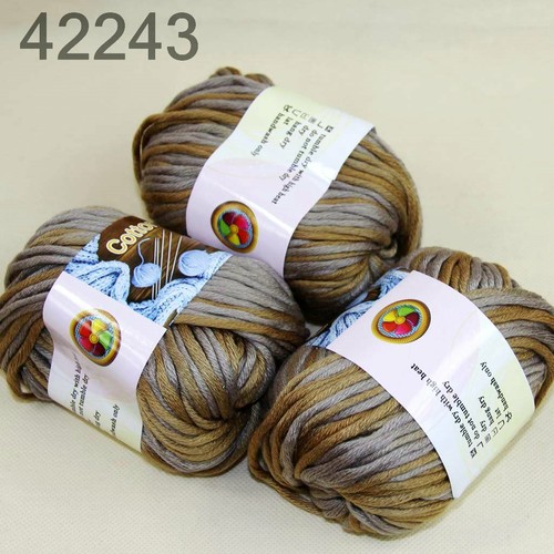 Sale New 3Skeinsx50gr Soft 100% Cotton Chunky Super Bulky Hand Knitting Yarn 43 - Imagen 1 de 11