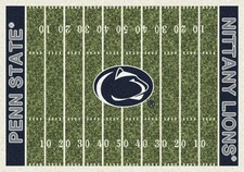 5x8 Milliken Penn State Nittany Lions NCAA Field Area Rug - Approx 5'4"x7'8"