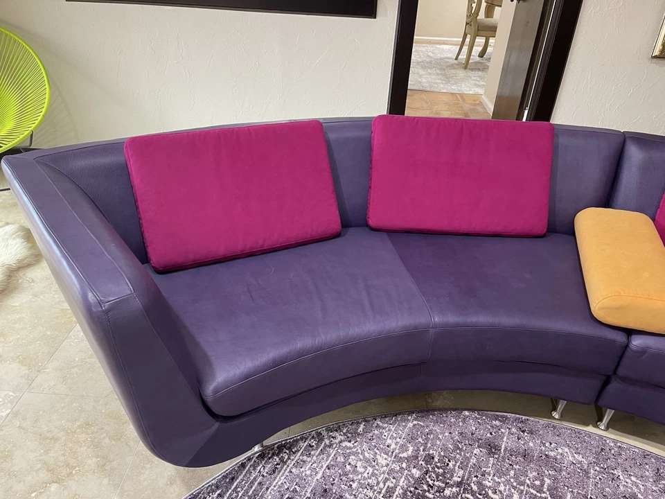 Menlo Park seccional de cuero americano Foto 4 de 4