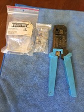 Platinum Tools EZ-RJ 45 Crimp Tool CAT5 CAT6 With Connectors EZRJ45