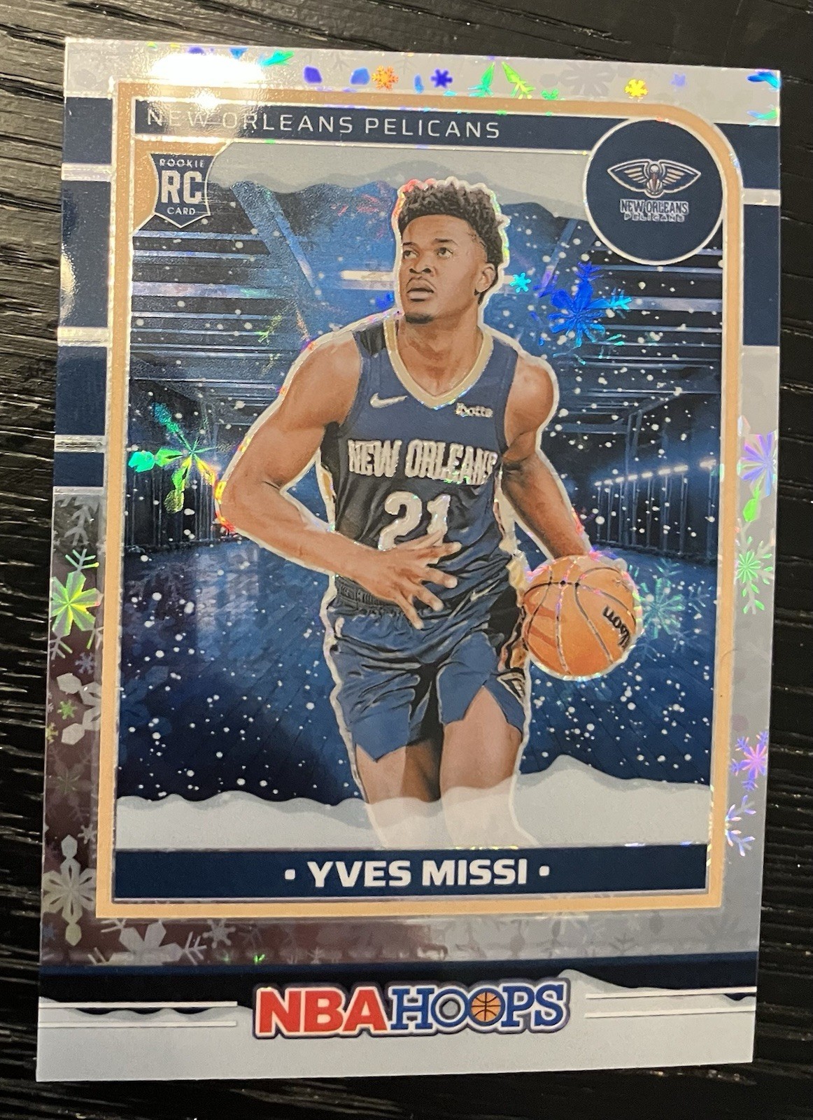 2024-25 Panini Hoops Basketball #251 Yves Missi Prizm Premium Winter