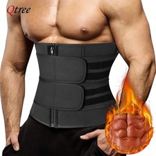 Men Waist Trainer Body Training Shaper Sweat Belt Tummy Control Cincher Girdle