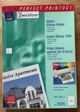 Około 30 sztuk Folie atramentowe błyszczące #2505 DinA4 białe