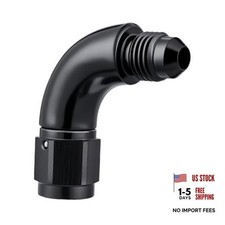 Female to Male Full Flow Swivel Coupler Union Fitting Adapter 4AN 90 Degree