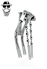Original Lowrider 12" Classic 1" Chrome Suspension Fork w/Flat Twisted Bars.