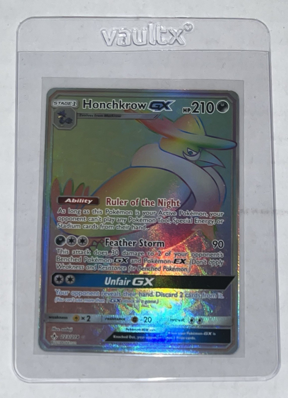 Honchkrow GX 223/214 - Unbroken Bonds Pokémon