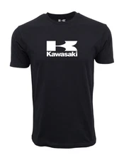 KAWASAKI LOGO BLACK GRAPHIC T SHIRT