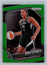 2025 Panini Prizm WNBA #58 Kiah Stokes Green Prizm - Las Vegas Aces
