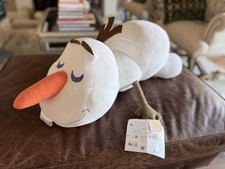 New Disney Frozen Olaf Cuddleez Plush Snowman Laying 25" Stuffed Toy Pillow