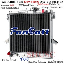 2 Row Aluminum Radiator For 2006-2012 07 Chevy Colorado GMC Canyon HUMMER H3 H3T