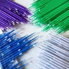 100 pcs micro applicator micro brush Regular fine ultrafine dental beauty