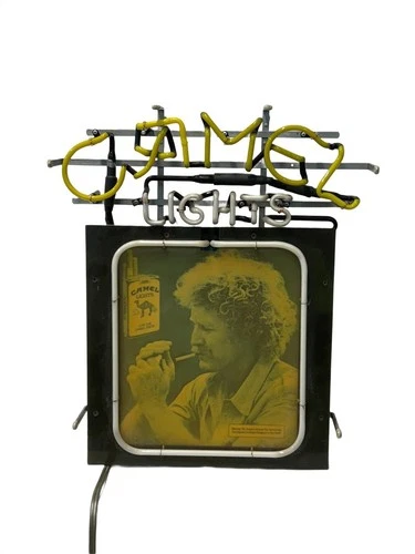 Vintage Joe Camel 1984 Cigarettes Neon Lighted Bar Sign - Working