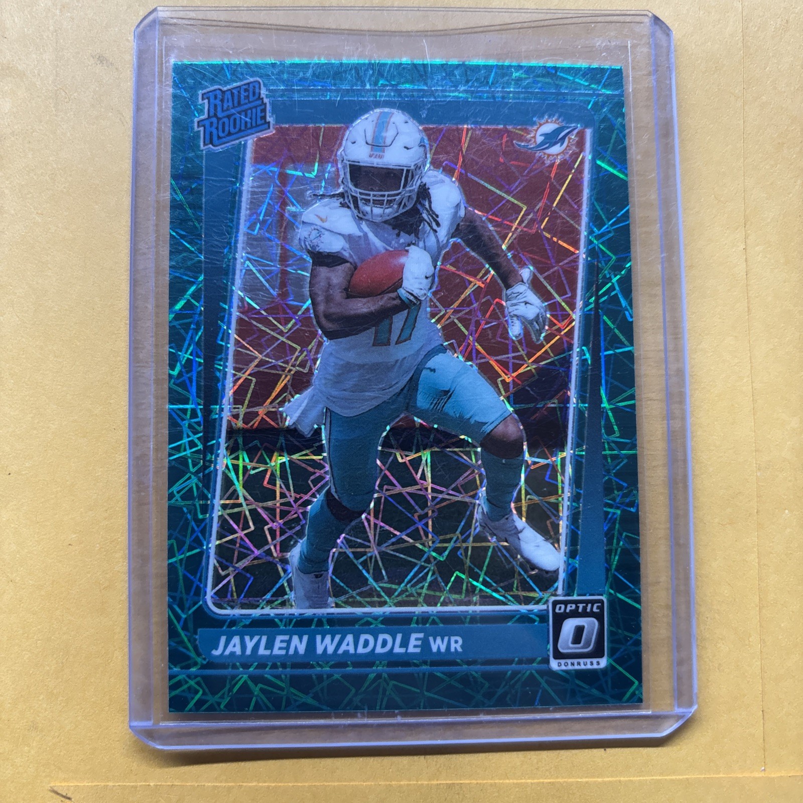 2021 Panini Donruss Optic - RR Jaylen Waddle #208 Green Velocity Prizm (RC)