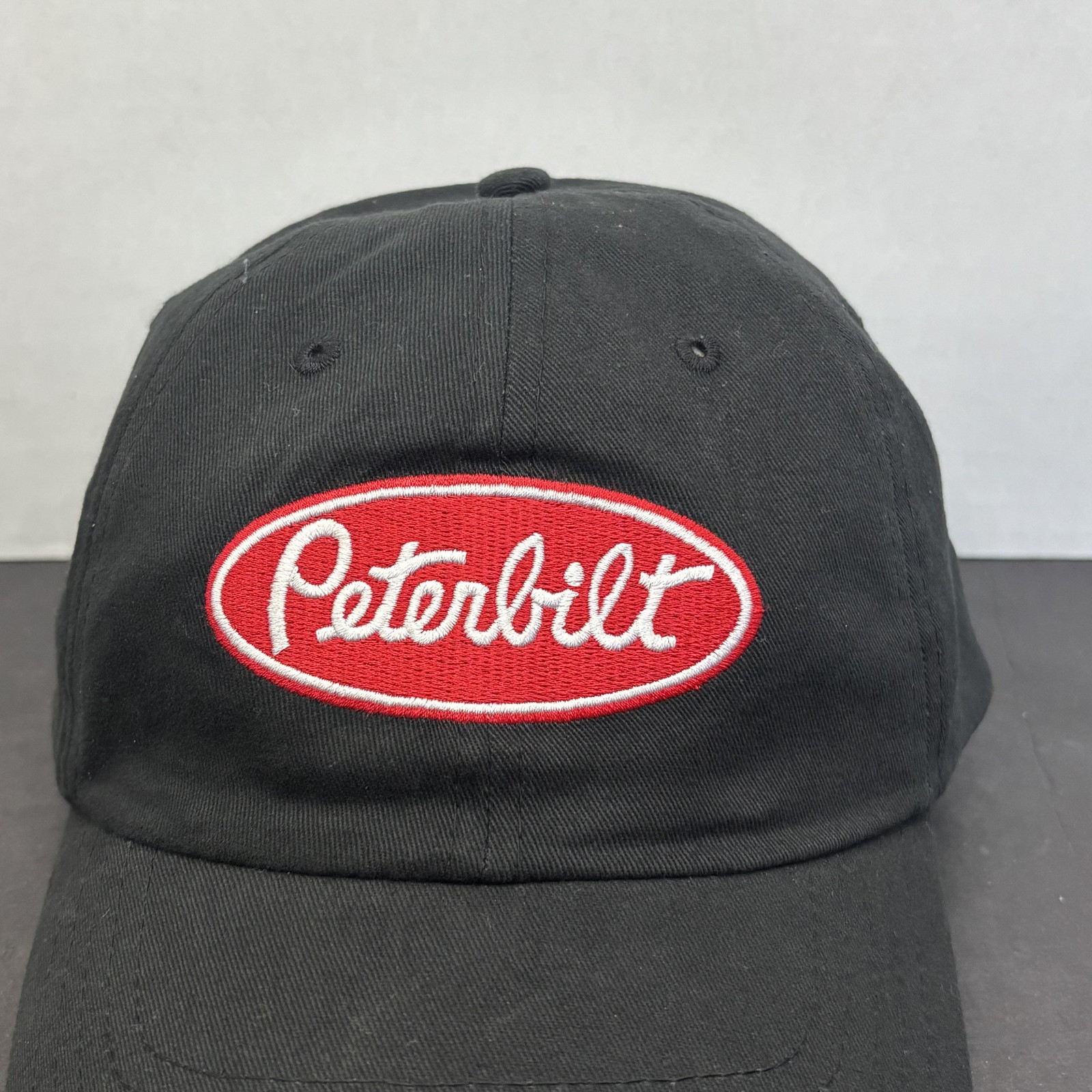 Peterbilt Hat Cap Strap Back Black Embroidered Pa… - image 2