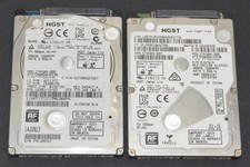  Lot of 2 HGST 500GB 2.5", 7200 RPM Hard Drives Used HTS725050A7E630