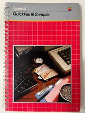 Vintage 1982 Apple III QuickFile III Sampler Apple Product A3D0020