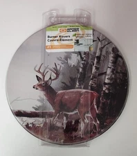 4 Electric Stove Burner Covers Round Deer Morning Tranquility Range Kleen