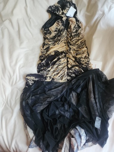 H&M STUDIO Resort Collection Mesh PATERNED Dress Sz XXL BNWT - Picture 12 of 19